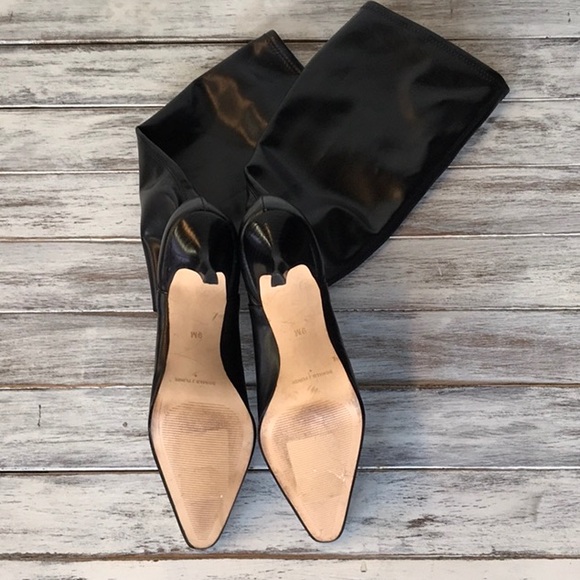 Donald J Pliner Lena black leather pointed boots - Picture 5 of 6